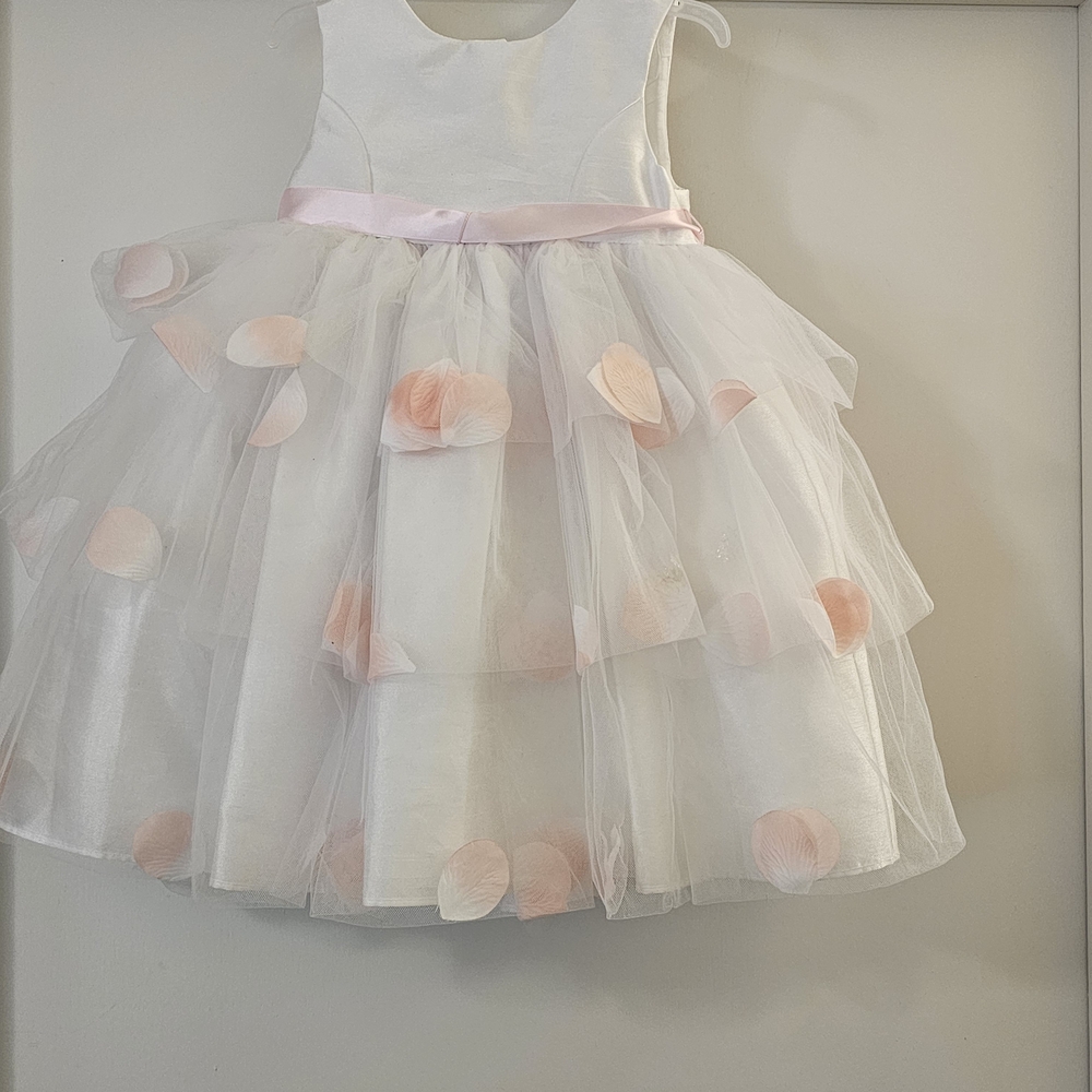 White and Pink Tulle Dress